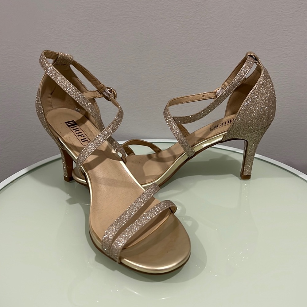 Womens Gold Heels